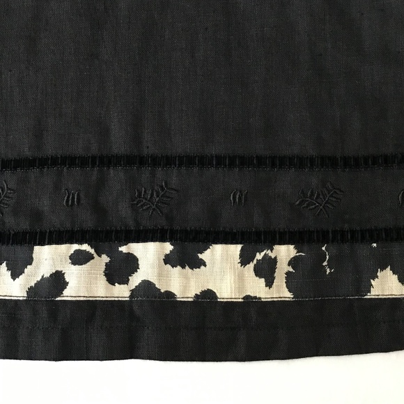 HOT COTTON 100% Linen Blouse Button Down Tunic Top Black Women’s Plus Size 2X - Picture 5 of 16